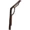 Ekena Millwork Maria Wrought Iron Bracket, (Single center brace), Antiqued Copper 1 1/2"W x 12"D x 15"H BKTM01X12X15SMAACO - alternate 1